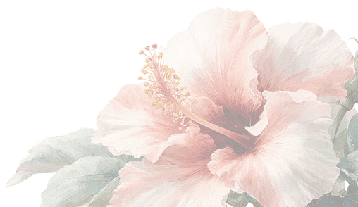 Hibiscus flower decoration